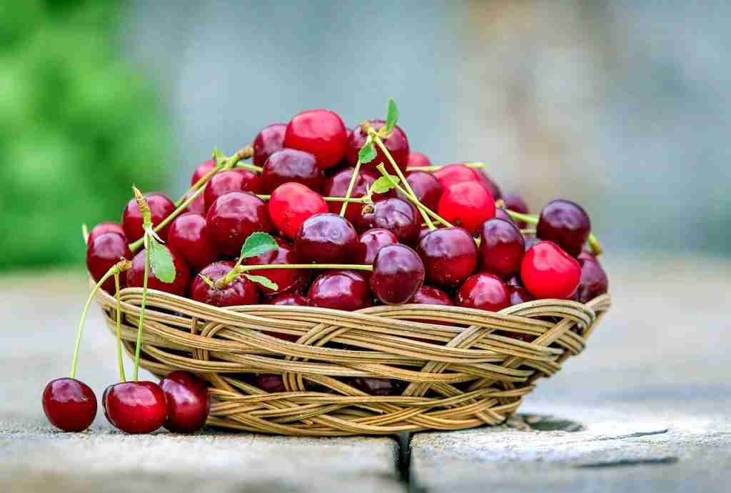 cherry, basket, berry