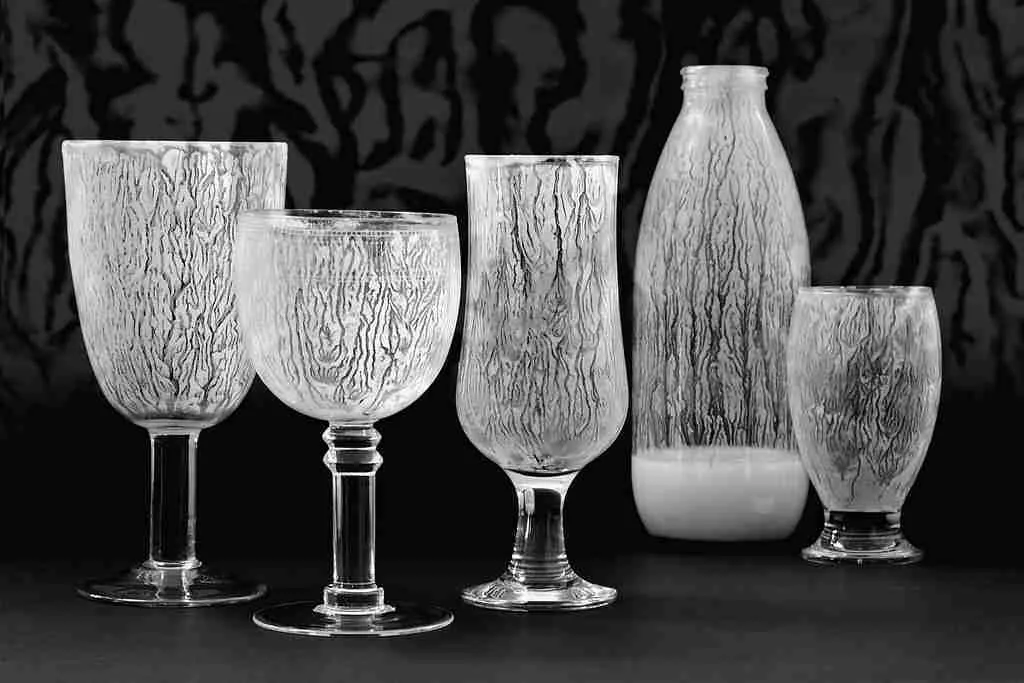 Dairy product with glasses