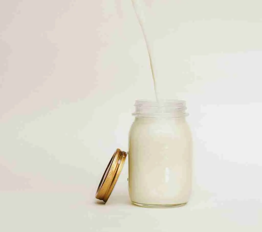 mason jar filled with smoothie