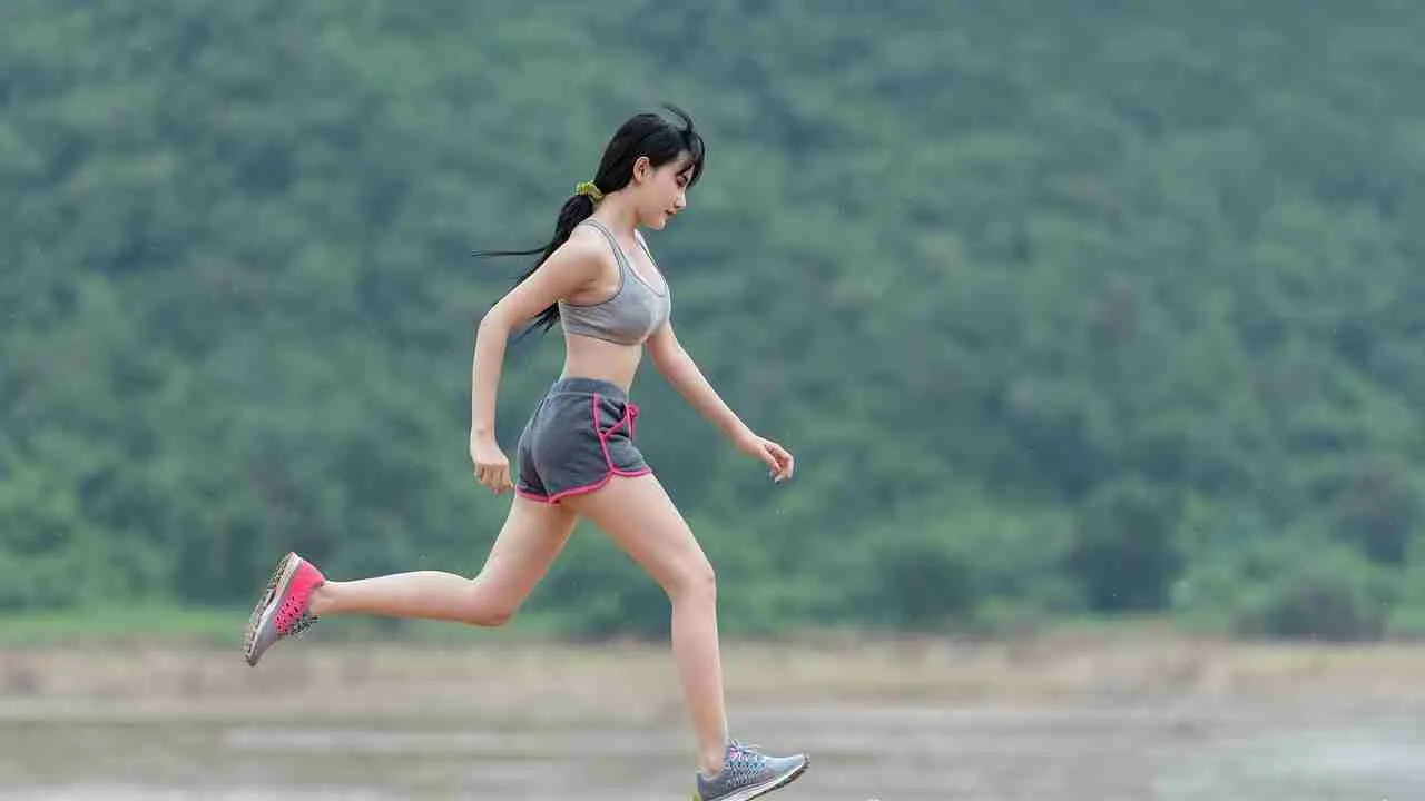 woman, running, run