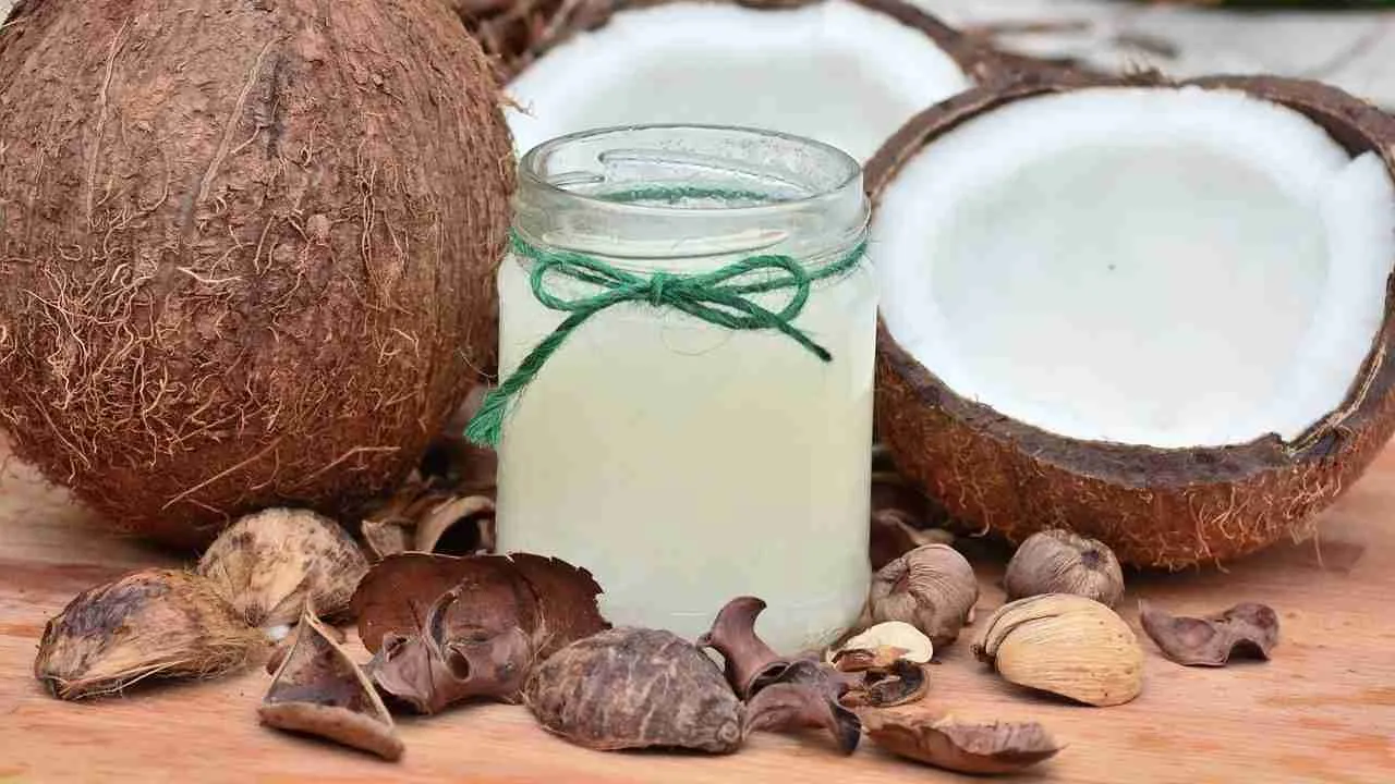 food, coconut, fruit