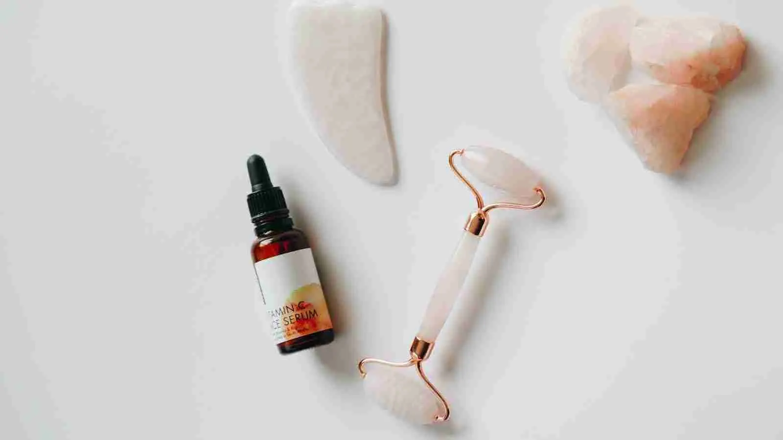 Honey serum bottle with other essentials