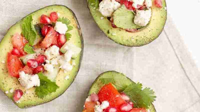 three avocado fruit salad