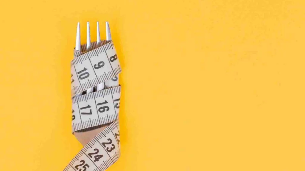 Inch Tape wrapped around Fork