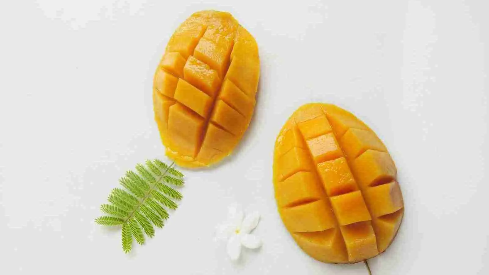 sliced mango 