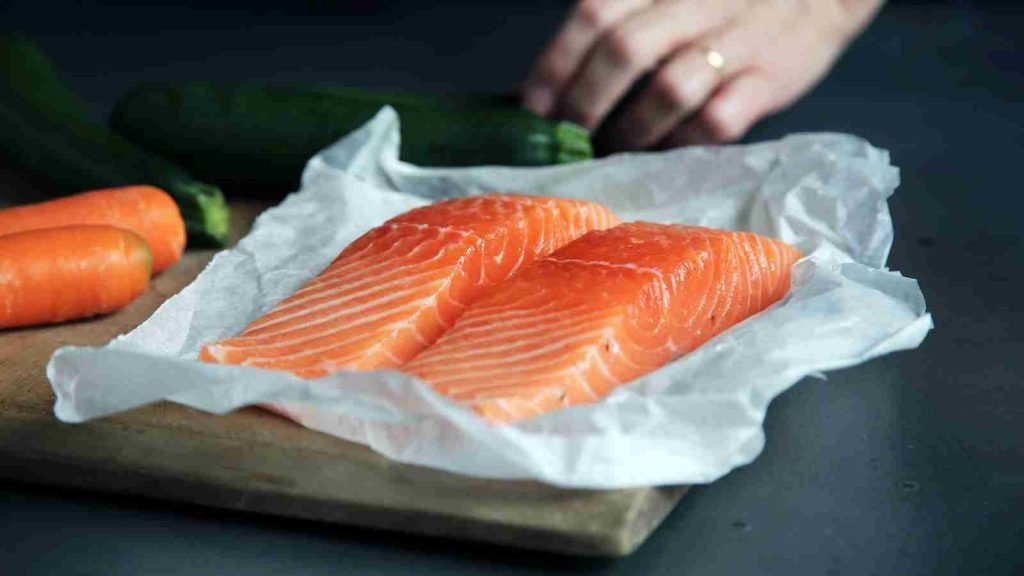 raw fish meat